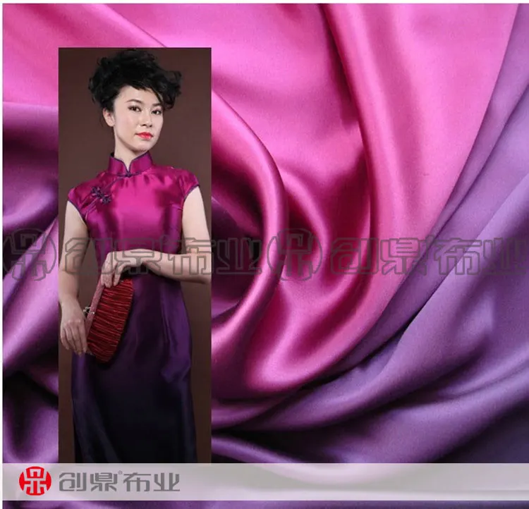 Gradient fabric imitated silk satin Chiffon fabric simulation satin surface transition stage clothing DIY handmade
Gradient fabric imitated silk satin Chiffon fabric simulation satin surface transition stage clothing DIY handmade