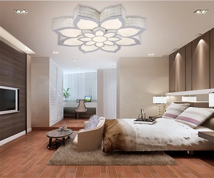 Fancy Iron Romantic Individuality Living Room Light LED Ceiling Lamp Bedroom Study Lotus Lantern AC110-240V
Fancy Iron Romantic Individuality Living Room Light LED Ceiling Lamp Bedroom Study Lotus Lantern AC110-240V