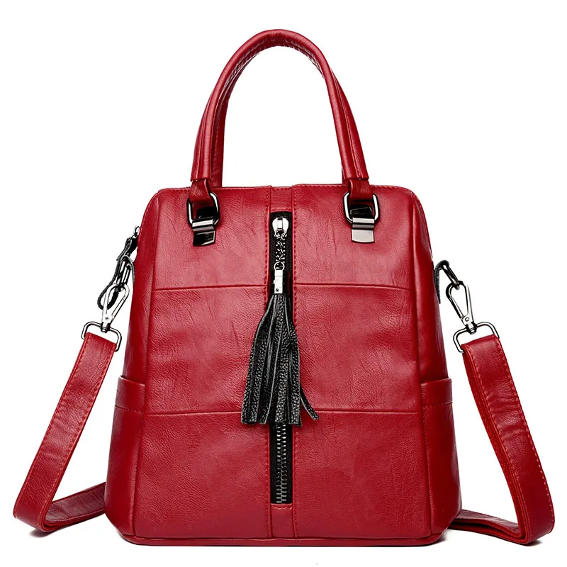 Fashion Leisure Travel Women Backpacks Women's PU Leather Tassel Backpacks Female School Shoulder Tote Bags for Teenage Girls 
Fashion Leisure Travel Women Backpacks Women's PU Leather Tassel Backpacks Female School Shoulder Tote Bags for Teenage Girls