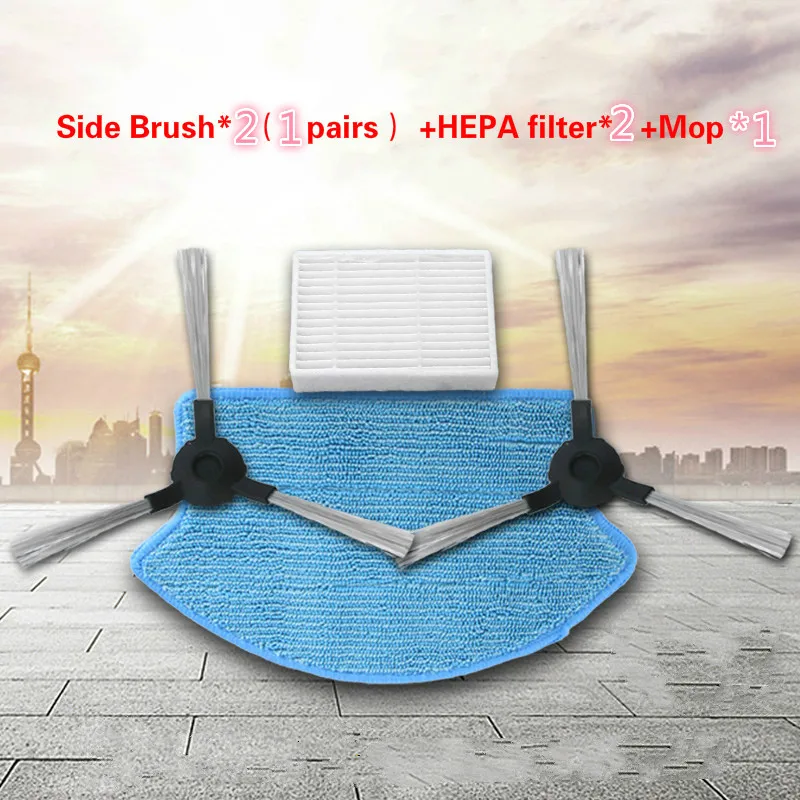 Side Brush*2 (1 pairs) + HEPA filter*2 +Mop*1 for Midea VCR15 / Midea VCR16 for Robot Vacuum Cleaner parts
Side Brush*2 (1 pairs) + HEPA filter*2 +Mop*1 for Midea VCR15 / Midea VCR16 for Robot Vacuum Cleaner parts