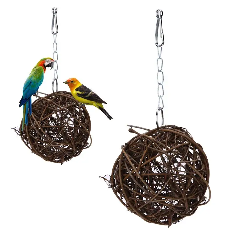 Pet Chewing Toy Parrot Bird Biting Toy Bird Branch Rattan Balls Cages Cockatoo Parakeet Cockatiel Swing Playing Toy Birdcage
Pet Chewing Toy Parrot Bird Biting Toy Bird Branch Rattan Balls Cages Cockatoo Parakeet Cockatiel Swing Playing Toy Birdcage