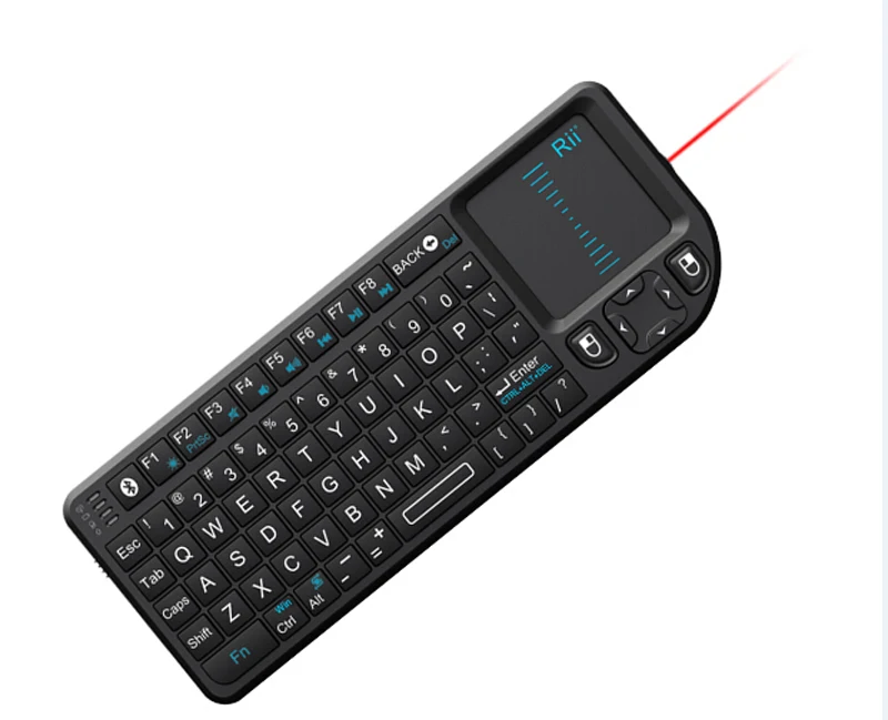 Rii mini K02+ Беспроводная Bluetooth клавиатура с тачпадом LED-подсветкой для Teclado/Android/Smart TV |