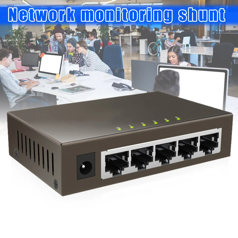 5-портовый коммутатор Gigabit 10/100/1000 Мбит/с 5-портовый гигабитный Ethernet коммутатор домашний офис GDeals
5-портовый коммутатор Gigabit 10/100/1000 Мбит/с 5-портовый гигабитный Ethernet коммутатор домашний офис GDeals