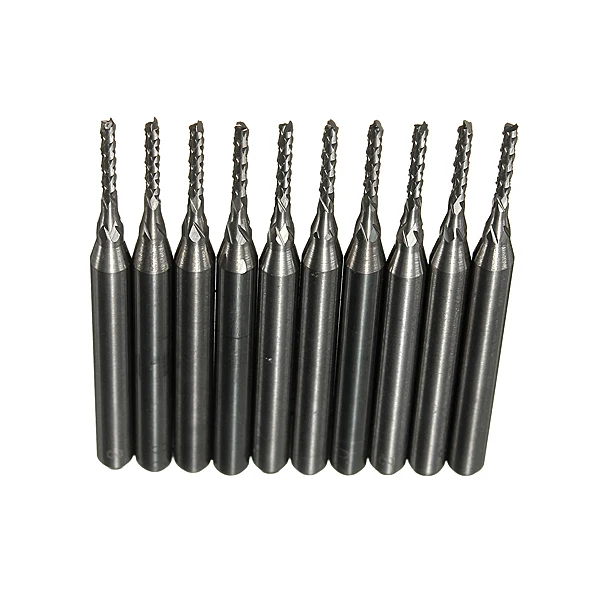 New Brocas Mini Drill Woodworking 2 Sets/lot _ 10pcs 1.2mm Pcb End Mill Engraving Bits Cemented Carbide Cnc Cutting Drills
New Brocas Mini Drill Woodworking 2 Sets/lot _ 10pcs 1.2mm Pcb End Mill Engraving Bits Cemented Carbide Cnc Cutting Drills