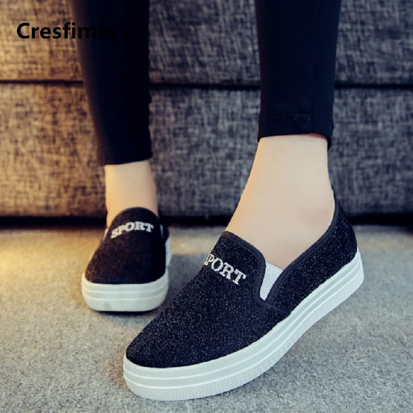 Cresfimix zapatos planos de mujer; Женские модные новые удобные черные туфли без шнуровки; Женская Повседневная и милая обувь на плоской платформе; a711
Cresfimix zapatos planos de mujer; Женские модные новые удобные черные туфли без шнуровки; Женская Повседневная и милая обувь на плоской платформе; a711