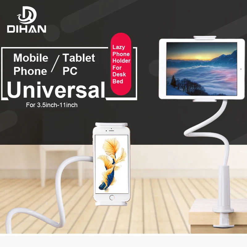 Flexible Desktop Phone Tablet Stand Holder For iPad Mini Air Samsung Lazy Bed PC Stands Mount Big | Мобильные телефоны и