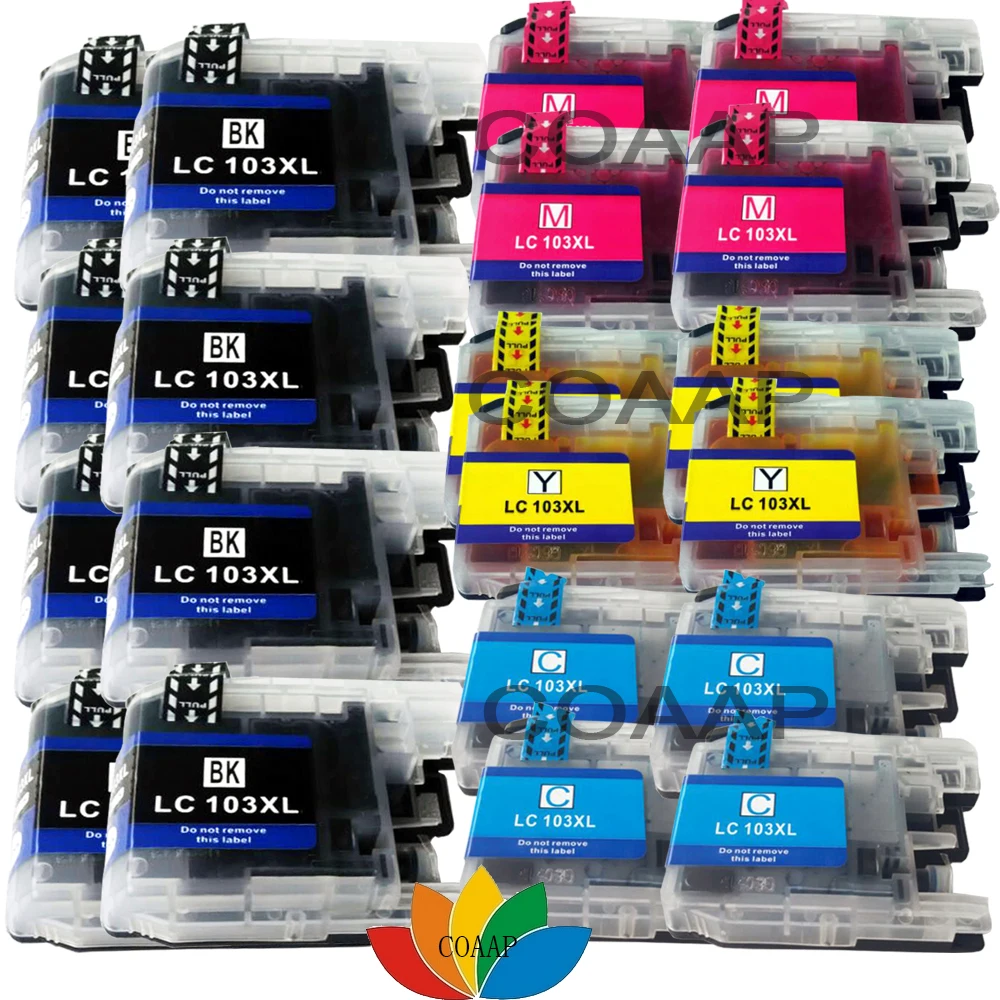 Комплект из 20 чернил совместимых с Brother LC103 XL для MFC J245 J285DW J450DW J470DW J4610DW J4510DW J870DW
Комплект из 20 чернил совместимых с Brother LC103 XL для MFC J245 J285DW J450DW J470DW J4610DW J4510DW J870DW