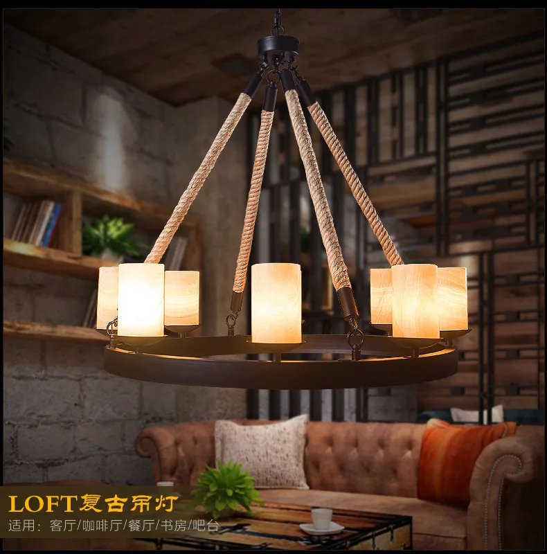 loft Industrial Iron marble candle pendant light retro hemp Club Restaurant personality decorative hanging lighting
loft Industrial Iron marble candle pendant light retro hemp Club Restaurant personality decorative hanging lighting