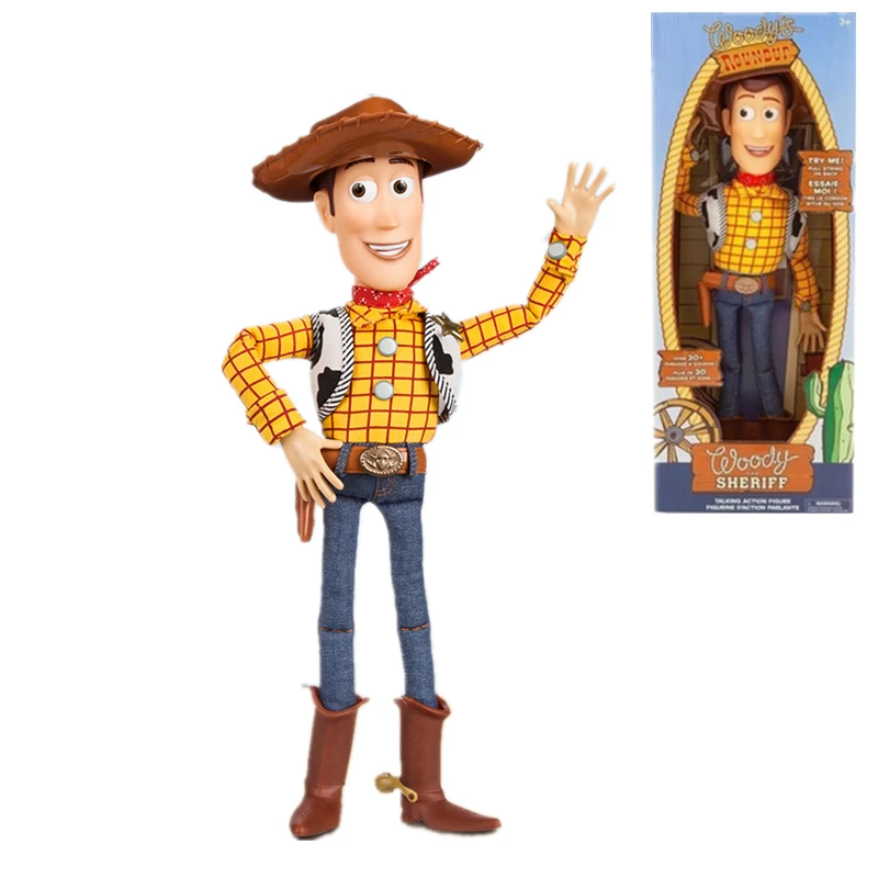 Disney Pixar Toy Story 4 Sherif Woody cowboy Can Talk Sound and light Buzz Lightyear Jessie Action figure Toys For Children Gift
Disney Pixar Toy Story 4 Sherif Woody cowboy Can Talk Sound and light Buzz Lightyear Jessie Action figure Toys For Children Gift
