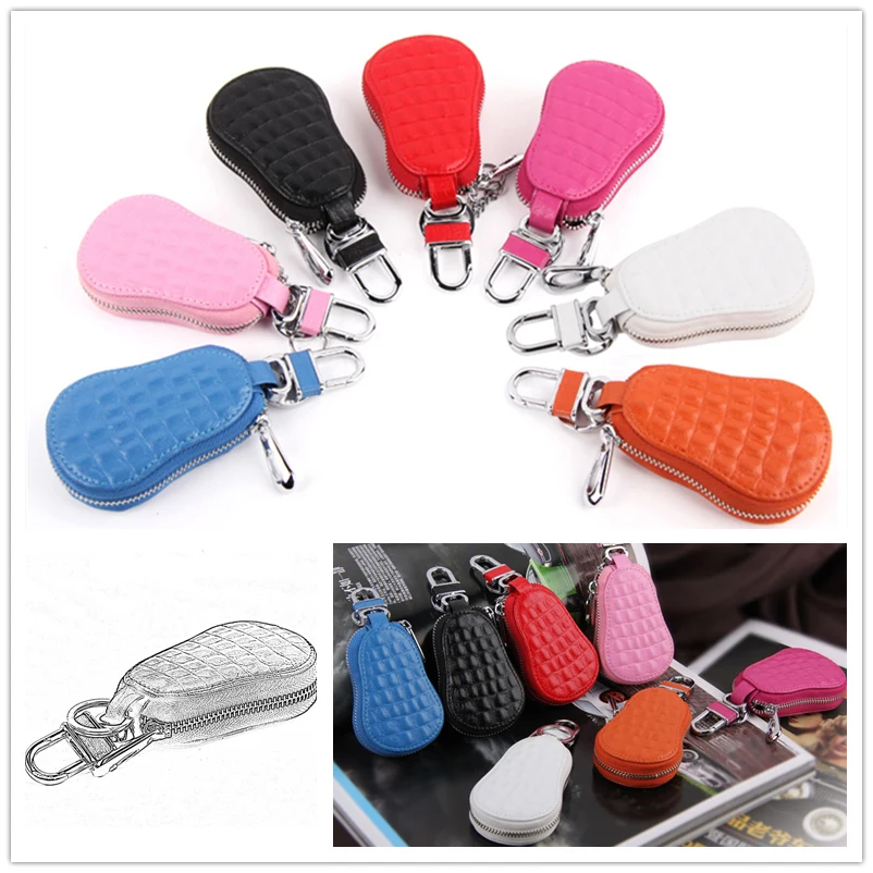LUNASBORE New Car Key Cow Leather Women Housekeeper Holder Keychain Zipper Keys Case Pouch For BMW HONDA TOYOTA OPEL
LUNASBORE New Car Key Cow Leather Women Housekeeper Holder Keychain Zipper Keys Case Pouch For BMW HONDA TOYOTA OPEL