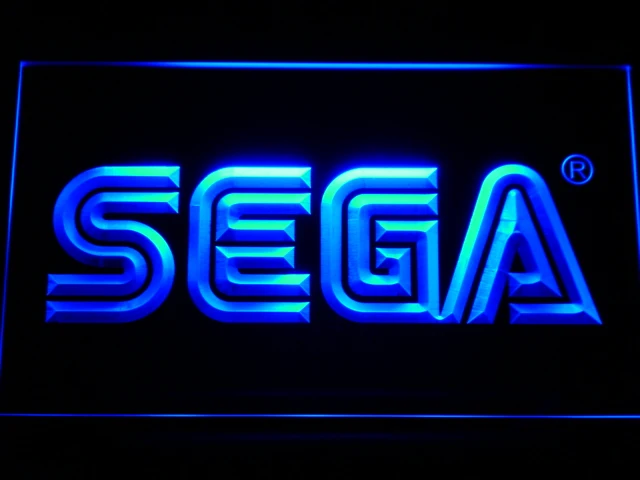 E054 Sega светодиодные неоновые световые вывески с переключателем ВКЛ./ВЫКЛ. 20 +