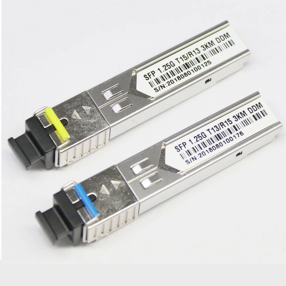 1000 трансивер Base - BX 1,25 Гбит/с BIDI 3KM-20KM SFP модули LC/SC коннектор совместимый с волоконным переключателем
1000 трансивер Base - BX 1,25 Гбит/с BIDI 3KM-20KM SFP модули LC/SC коннектор совместимый с волоконным переключателем