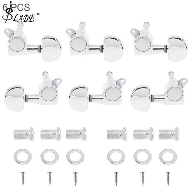 SLADE 6pcs Silver Guitar String Tuning Pegs Tuner 3R+3L Semicircle All Closed Machine Head for 40 / 41 Inch Acoustic Folk Guitar
SLADE 6pcs Silver Guitar String Tuning Pegs Tuner 3R+3L Semicircle All Closed Machine Head for 40 / 41 Inch Acoustic Folk Guitar