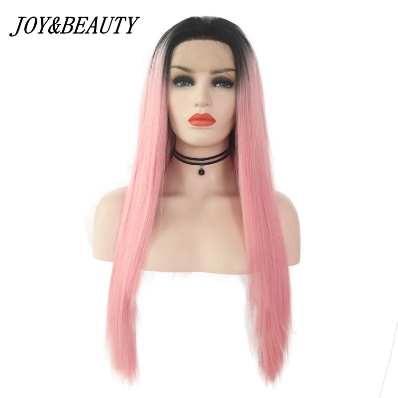 Парик из синтетических волос JOY & BEAUTY Длинные прямые накладные волосы черного и