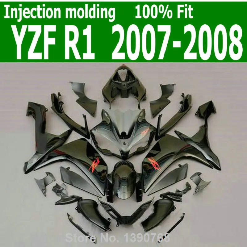 ABS body kit For YAMAHA YZF R1 07 * 08 ( Black ) high quality Injection fairing kit CQ46
ABS body kit For YAMAHA YZF R1 07 * 08 ( Black ) high quality Injection fairing kit CQ46