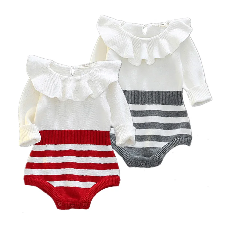 Baby Rompers Winter Striped Newborn Sweater Knit Cotton Full tutu Clothing Infant Jumpsuits Toddler Costume Baby Girls Clothes
Baby Rompers Winter Striped Newborn Sweater Knit Cotton Full tutu Clothing Infant Jumpsuits Toddler Costume Baby Girls Clothes