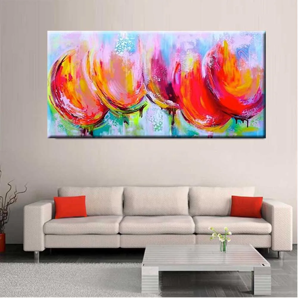 Modern Home Wall Tulip Flower Canvas Abstract Oil Painting on Canvas Pink Flower Picture Living Room Bedroom Home Wall Decor
Modern Home Wall Tulip Flower Canvas Abstract Oil Painting on Canvas Pink Flower Picture Living Room Bedroom Home Wall Decor