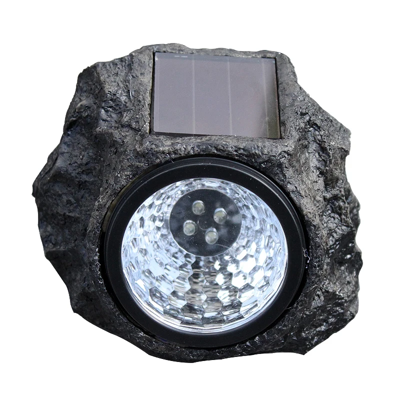 Творческий 4 LED Панель Солнечный камень газон огни Водонепроницаемый открытый