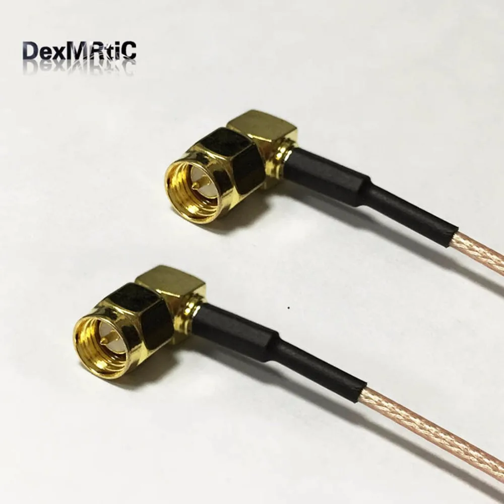 New SMA Male Plug Right Angle Switch SMA Male 90-degree pigtail cable RG178 Wholesale 15CM 6" Adapter
New SMA Male Plug Right Angle Switch SMA Male 90-degree pigtail cable RG178 Wholesale 15CM 6" Adapter