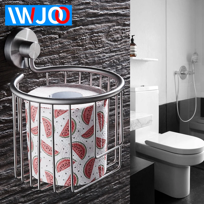 Toilet Paper Holder Creative Stainless Steel Paper Towel Holder Rack Wall Mounted Bathroom Roll Paper Holder Tissue Storage Rack
Toilet Paper Holder Creative Stainless Steel Paper Towel Holder Rack Wall Mounted Bathroom Roll Paper Holder Tissue Storage Rack