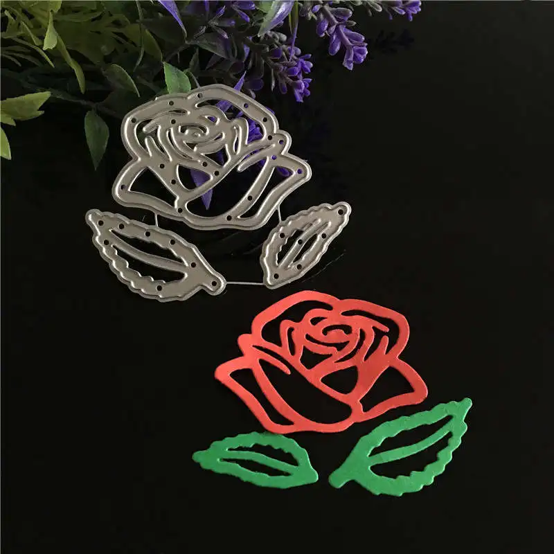 Роза diy металлические режущие штампы трафарет для DIY скрапбукинга фотоальбома