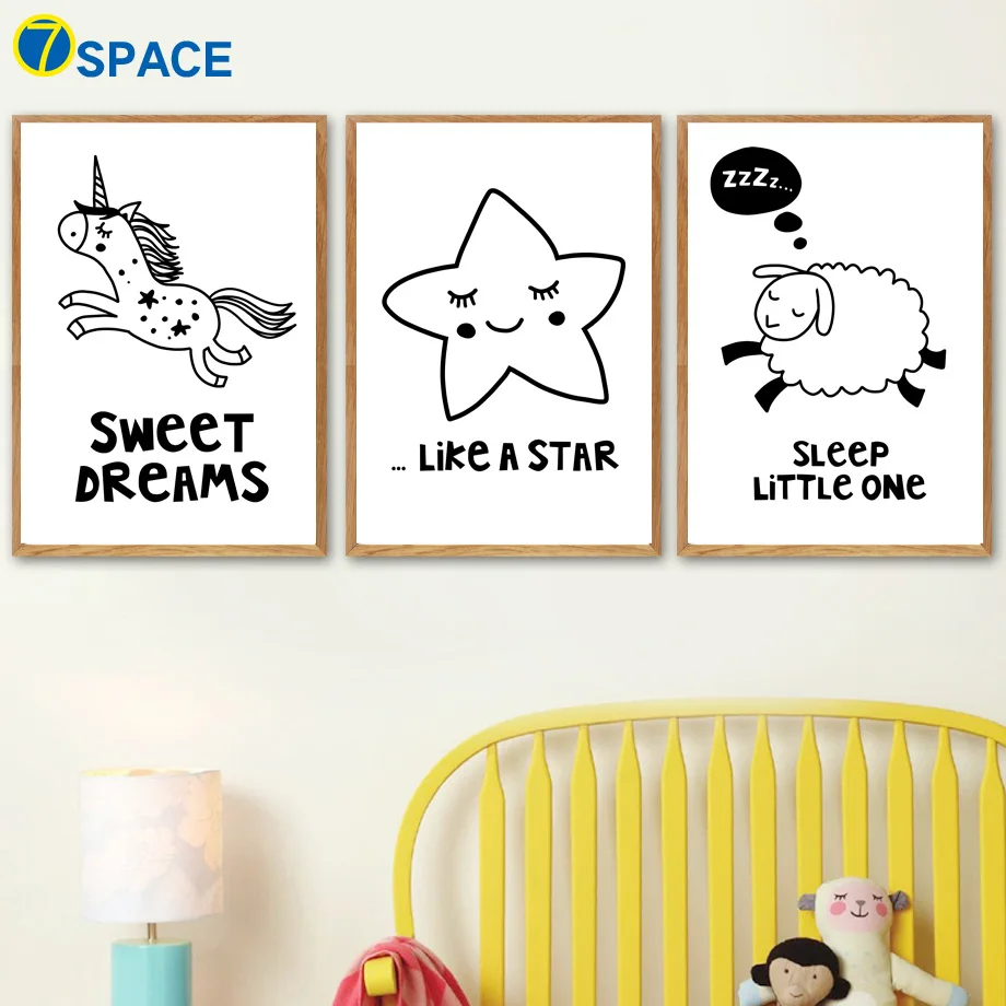 Cartoon Unicorn Star Sheep Quotes Wall Art Canvas Painting Nordic Posters And Prints Black White Wall Pictures Kids Room Decor
Cartoon Unicorn Star Sheep Quotes Wall Art Canvas Painting Nordic Posters And Prints Black White Wall Pictures Kids Room Decor