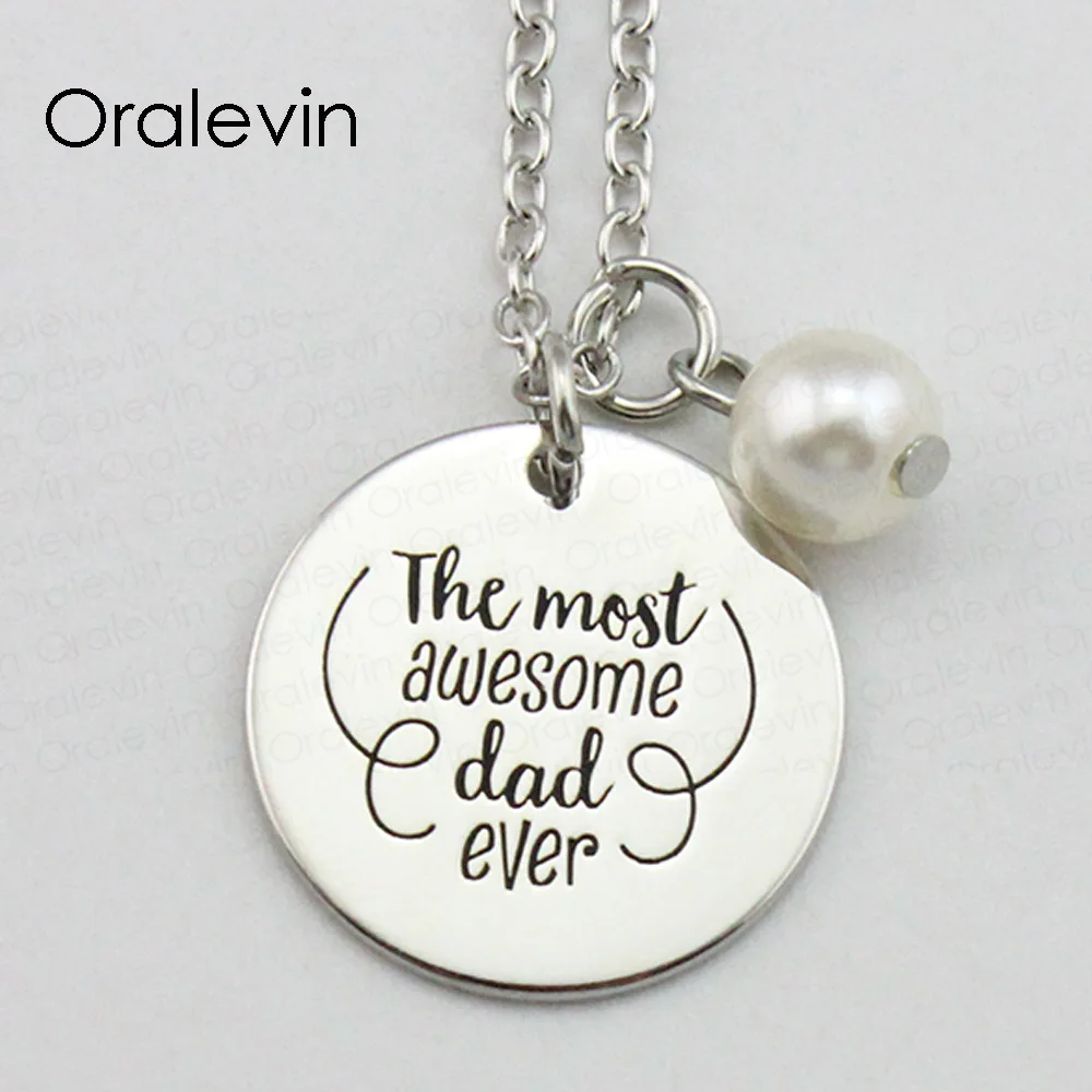 THE MOST AWESOME DAD EVER Inspirational Hand Stamped Engraved Custom Pendant Female Necklace Fashion Jewelry,10Pcs/Lot, #LN2134
THE MOST AWESOME DAD EVER Inspirational Hand Stamped Engraved Custom Pendant Female Necklace Fashion Jewelry,10Pcs/Lot, #LN2134