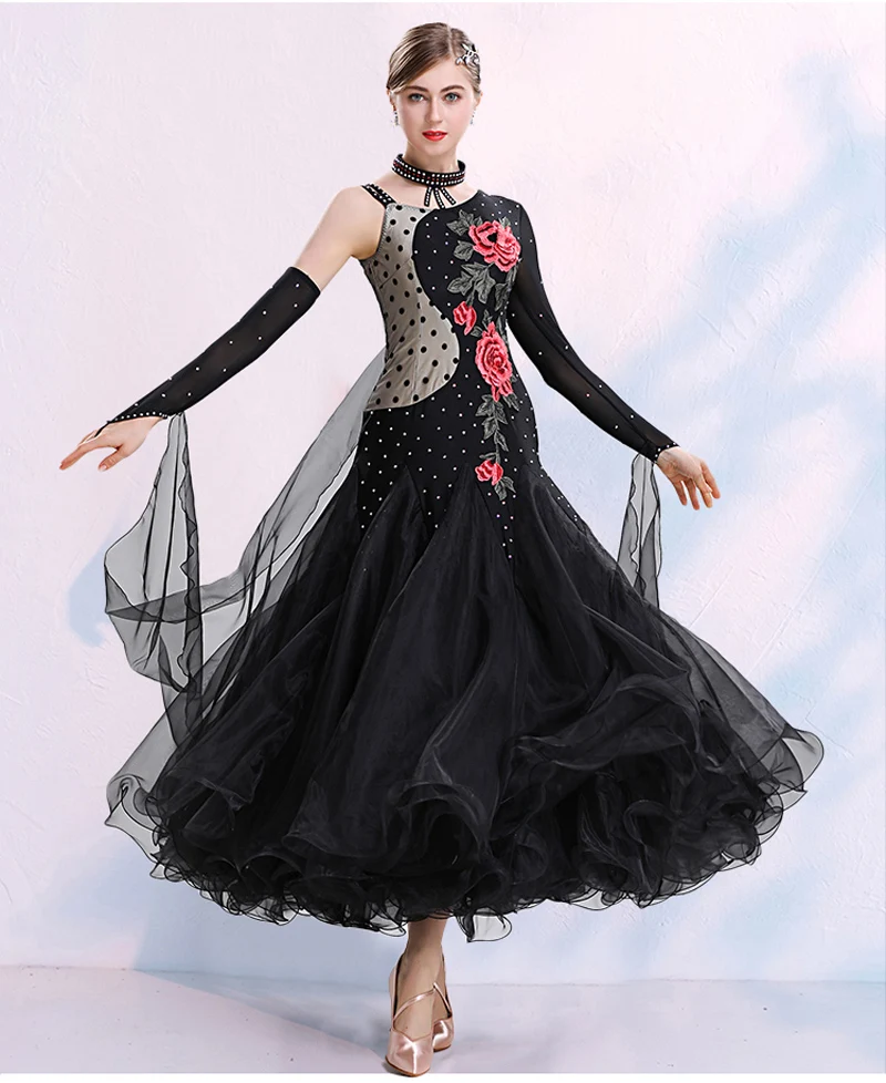 Standard Ballroom Dance Dresses Black Women High Quality Waltz Competition Dancing Skirt Adult Tango Ballroom Dance Dress
Standard Ballroom Dance Dresses Black Women High Quality Waltz Competition Dancing Skirt Adult Tango Ballroom Dance Dress