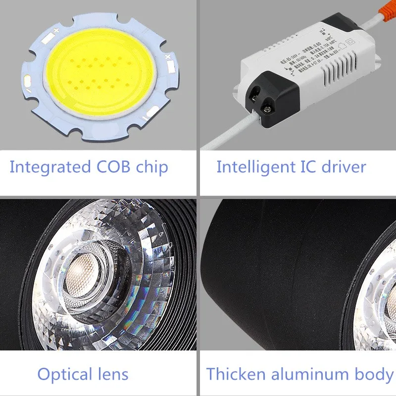 Clothing store commercial super bright energy-saving 30W 35W track light led spotlight cob warm slide | Лампы и освещение