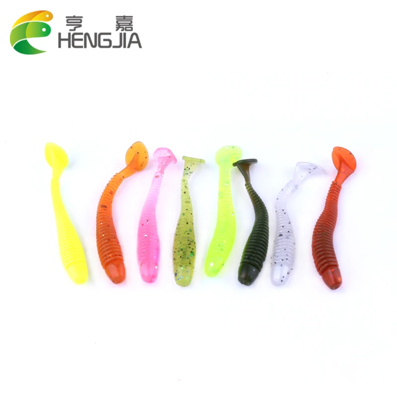 HENGJIA 10pc 4.5cm New hot sale Lure spiral T fish soft baits artificial baits blackfish culter Striped bass fishing gear tool
HENGJIA 10pc 4.5cm New hot sale Lure spiral T fish soft baits artificial baits blackfish culter Striped bass fishing gear tool