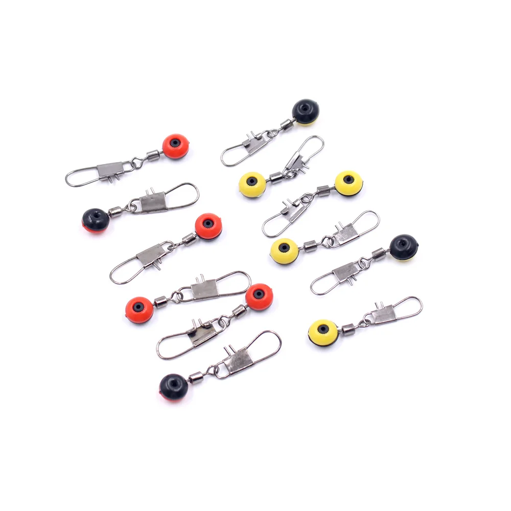 10Pcs/lot Space Beans Fishing Connector Float Rolling Swivel Accessories with Box Carry Tackle Tool #2 | Спорт и развлечения
