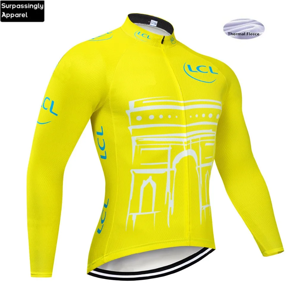 2019 команда Велоспорт Джерси Зимняя одежда велосипедная MTB Мужская Флисовая
