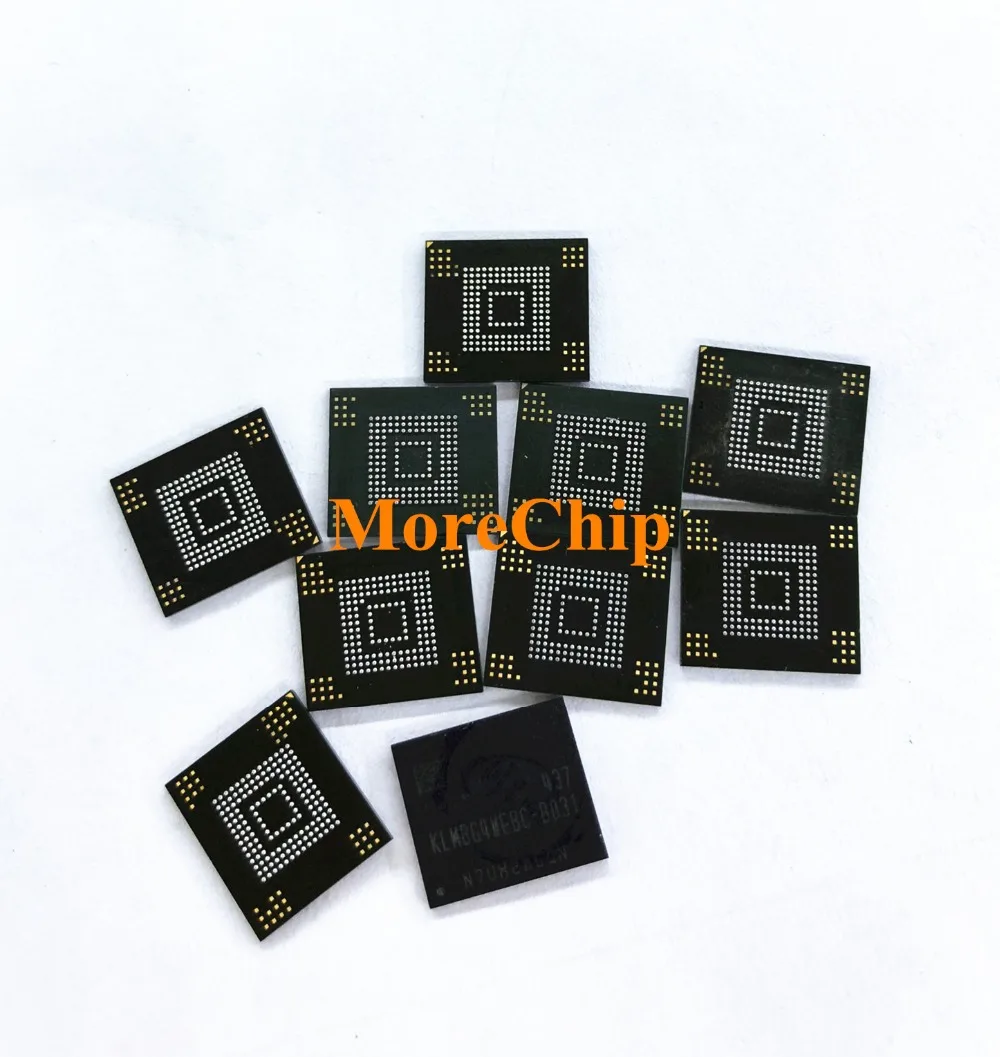 Флэш память KLMBG4WEBC B031 eMMC NAND BGA IC Chip 10 шт./лот|Платы для мобильных телефонов| |