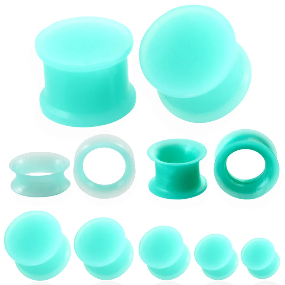 2Pcs Silicone Ear Flesh Tunnel Flexible Hider Plugs Piercing Green Hollow Tunnel Gauges Ear Expander Stretcher Piercing Jewelry
2Pcs Silicone Ear Flesh Tunnel Flexible Hider Plugs Piercing Green Hollow Tunnel Gauges Ear Expander Stretcher Piercing Jewelry