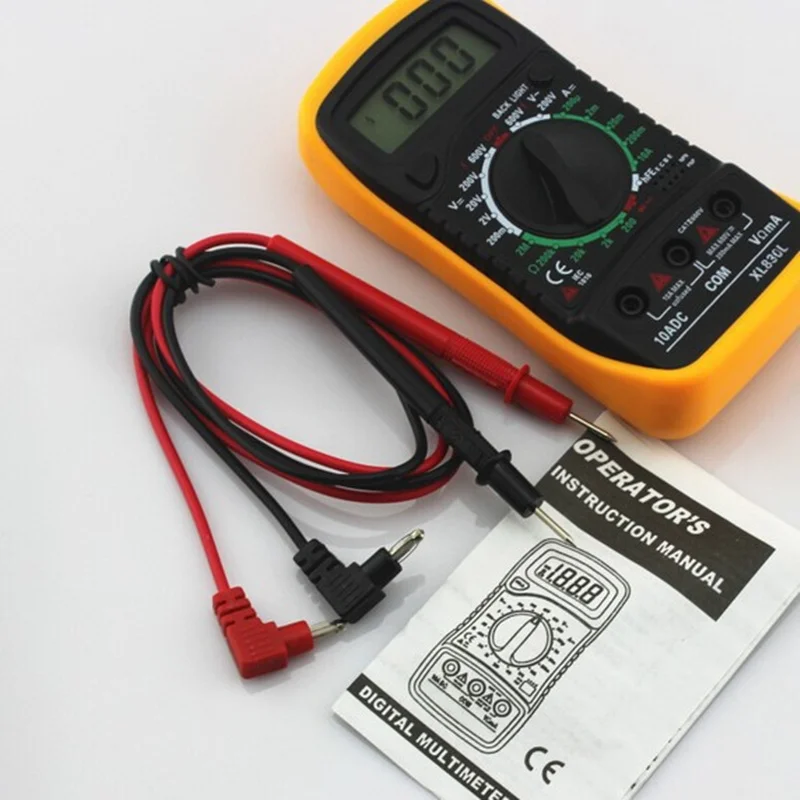 AC/DC Handheld Counter with Temperature Measurement LCD Resistance Tester Digital Multimeter Tester XL830L Blue Backlight
AC/DC Handheld Counter with Temperature Measurement LCD Resistance Tester Digital Multimeter Tester XL830L Blue Backlight