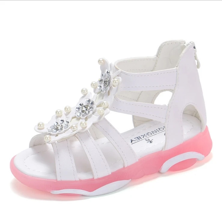 Summer Girls Flowers Roman Sandals Fish Mouth Bag Heel Zip Sandals Princess Wind Hollow Sandals Non-slip Breathable
Summer Girls Flowers Roman Sandals Fish Mouth Bag Heel Zip Sandals Princess Wind Hollow Sandals Non-slip Breathable