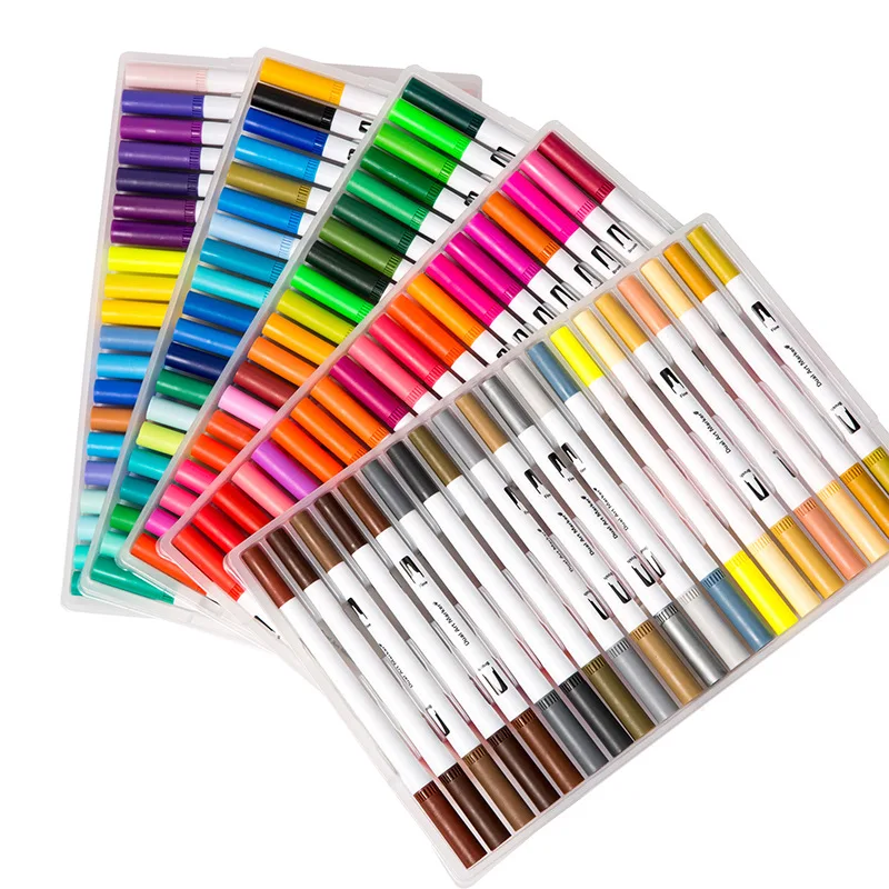 Professional Kid Art Markers 24/36/48/100Pcs/Box Sketch Marker Pen Kid Drawing Painting Graffiti Water Color Soft Brush Fude Pen
Professional Kid Art Markers 24/36/48/100Pcs/Box Sketch Marker Pen Kid Drawing Painting Graffiti Water Color Soft Brush Fude Pen
