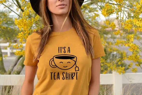 Unisex Casual Short Sleeve Tee It's a Tea Printed Tumblr Graphic T-Shirt Grunge Slogan Vintage Tops Gift Tea Lover Gift Outfits
Unisex Casual Short Sleeve Tee It's a Tea Printed Tumblr Graphic T-Shirt Grunge Slogan Vintage Tops Gift Tea Lover Gift Outfits