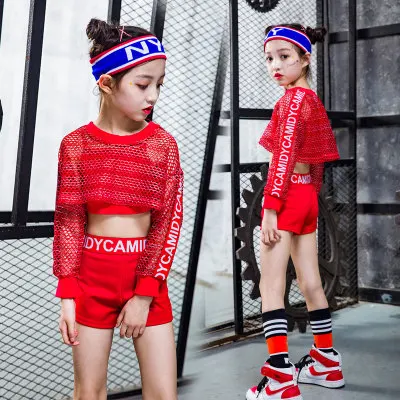 Children's Street Dance Costume Girls Suits Costumes Nets Jazz Dance Hip-hop Clothes Dance Clothes Performance Clothing Red
Children's Street Dance Costume Girls Suits Costumes Nets Jazz Dance Hip-hop Clothes Dance Clothes Performance Clothing Red