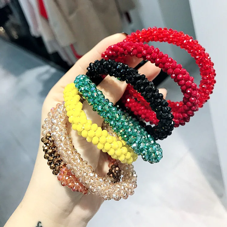 Korea Flower Crystal Hair Accessories Glitter Geometric Hair Bows Elastic Hair Bands Rubber Band Hair Ring Headbands For Women
Korea Flower Crystal Hair Accessories Glitter Geometric Hair Bows Elastic Hair Bands Rubber Band Hair Ring Headbands For Women
