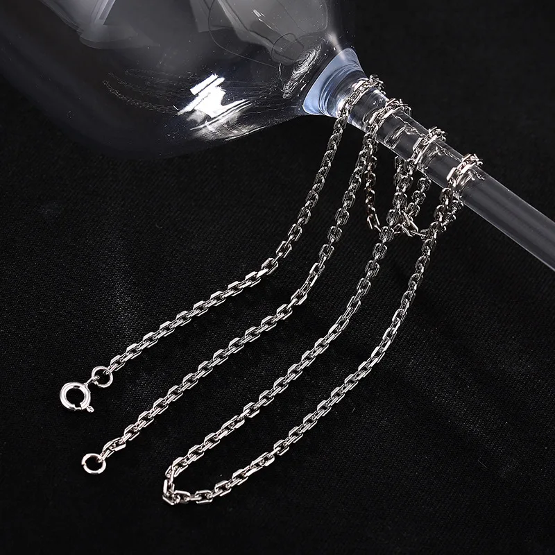 Hot Sale 925 Sterling Silver Link Chains Necklaces Fit For Pendant Charm For Women Men Luxury S925 Jewelry Gift
Hot Sale 925 Sterling Silver Link Chains Necklaces Fit For Pendant Charm For Women Men Luxury S925 Jewelry Gift