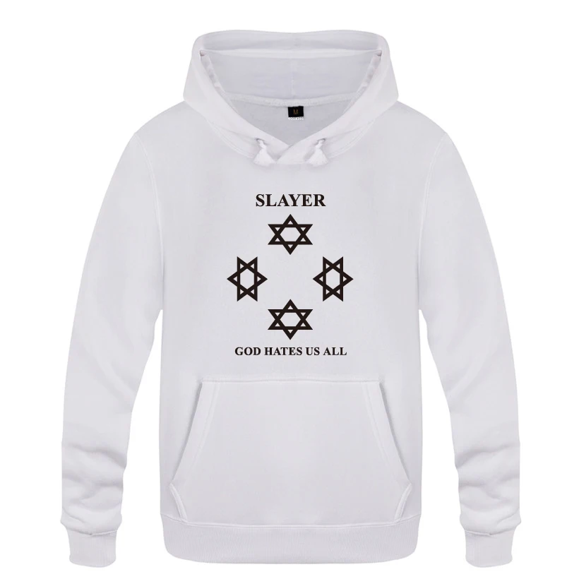God Hates Us All Slayer Hoodies Men 2018 Men's Pullover Fleece Hooded Sweatshirts
God Hates Us All Slayer Hoodies Men 2018 Men's Pullover Fleece Hooded Sweatshirts