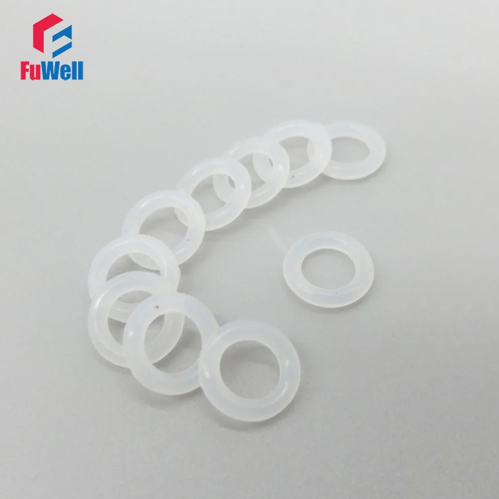 

White Silicon O-ring Seals Gasket Food Grade 2.4mm Thickness 37/38/39/40/41/42/43/44/45/46mm OD O Rings Sealing Gasket Washer