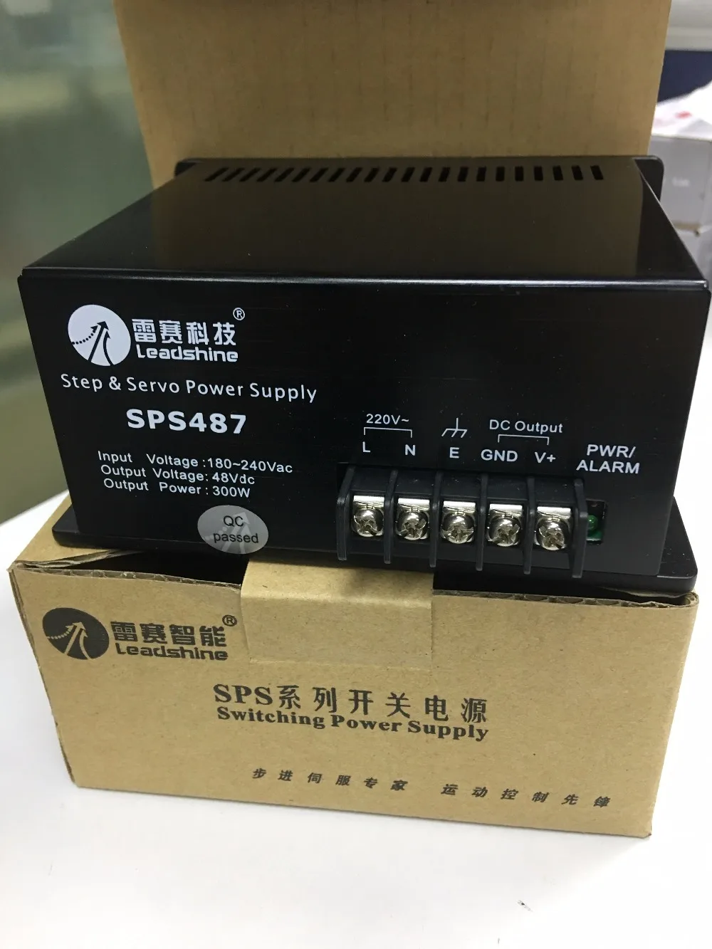 300W Leadshine switching power supply SPS487180-220VAC output 48VDC servo system power
300W Leadshine switching power supply SPS487180-220VAC output 48VDC servo system power