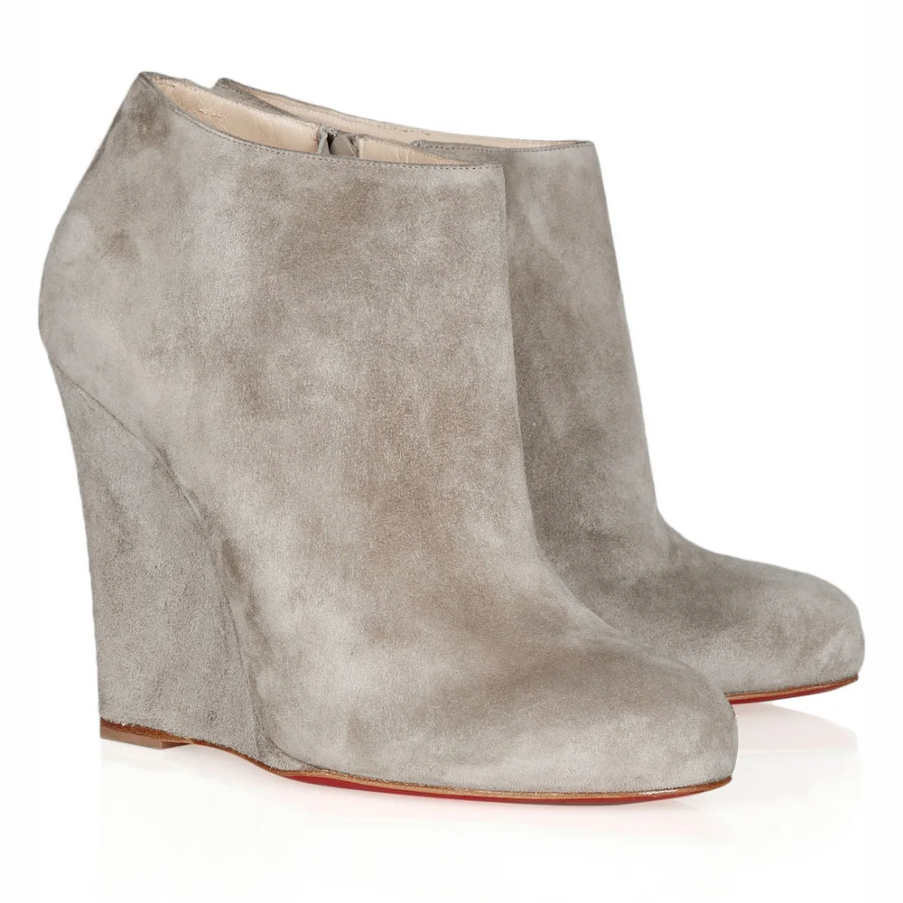 women gladiator boots winter Vintage wedges boots gray suede high heels shoes ladies zipper ankle boots plus size 45 low price
women gladiator boots winter Vintage wedges boots gray suede high heels shoes ladies zipper ankle boots plus size 45 low price