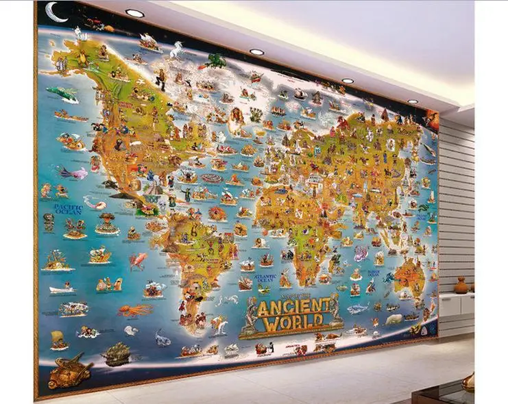3D photo wallpaper custom 3d wall murals wallpaper Stereo 3D animal world map background wall paper 3d children room decoration
3D photo wallpaper custom 3d wall murals wallpaper Stereo 3D animal world map background wall paper 3d children room decoration