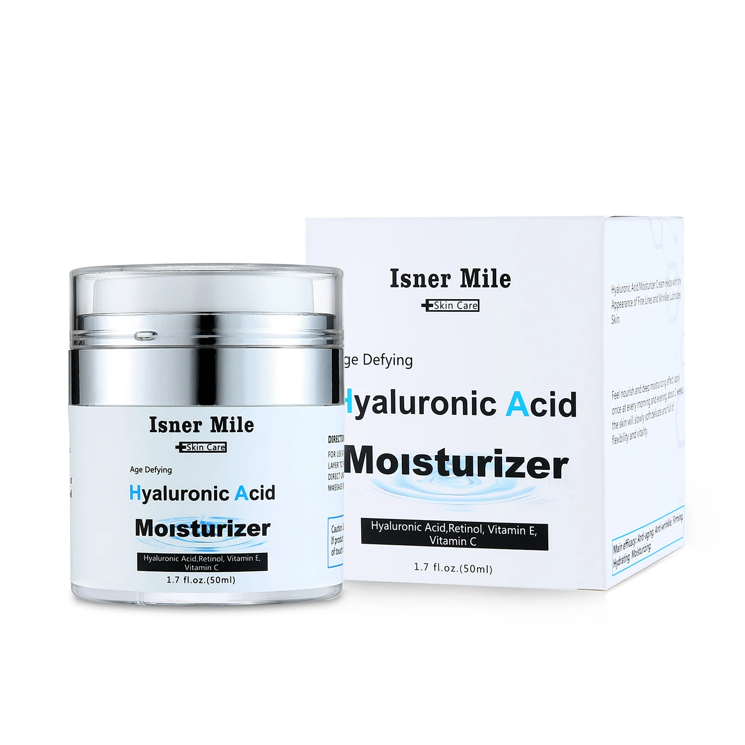 ISNER MILE Hyaluronic Acid Cream High Quality Vitamin E Moisturizing and Vitamin C Antioxidant Moisturizing Cream 50ml
ISNER MILE Hyaluronic Acid Cream High Quality Vitamin E Moisturizing and Vitamin C Antioxidant Moisturizing Cream 50ml