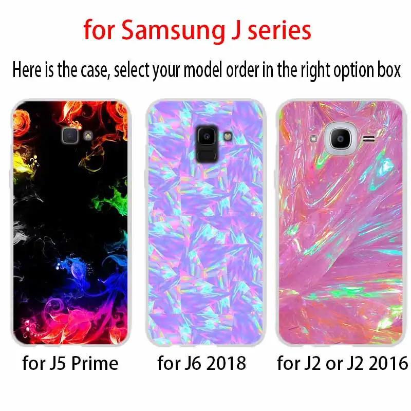 Телефонный чехол для Samsung Galaxy J6 J4 Plus J8 J3 J7 2018 J5 j7 2017 2016 j6 Prime Радужный