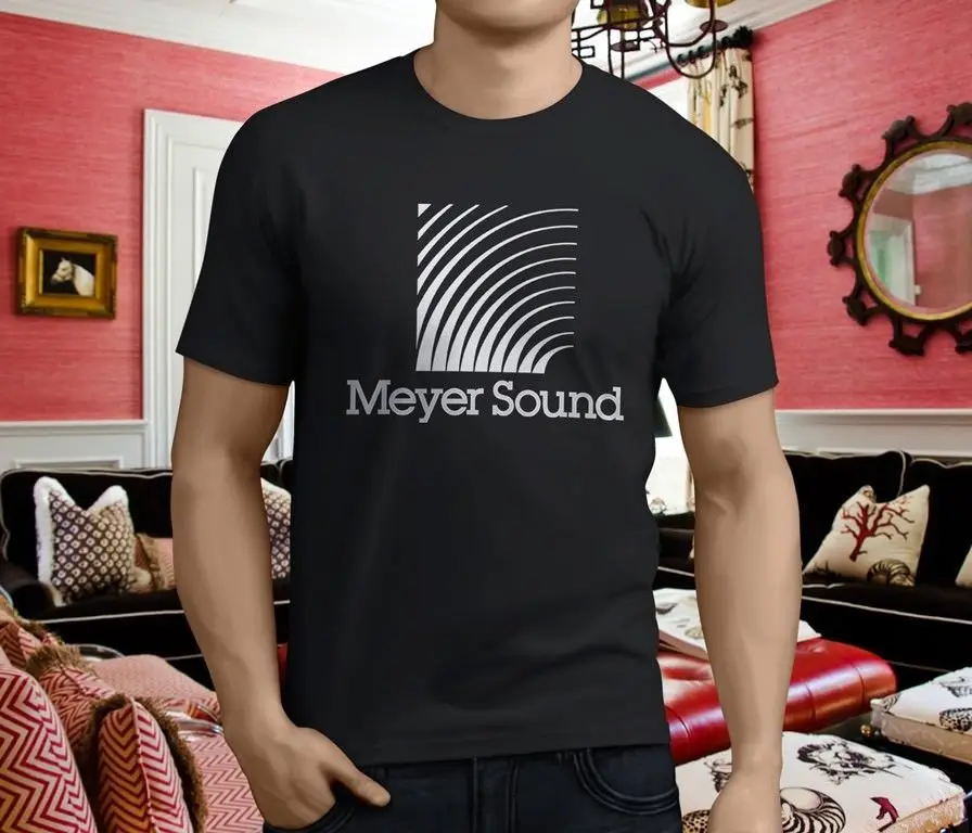 Новая популярная мужская футболка MEYER SOUND Audio черная размер S 3XL брендовые рубашки джинсы Классическая