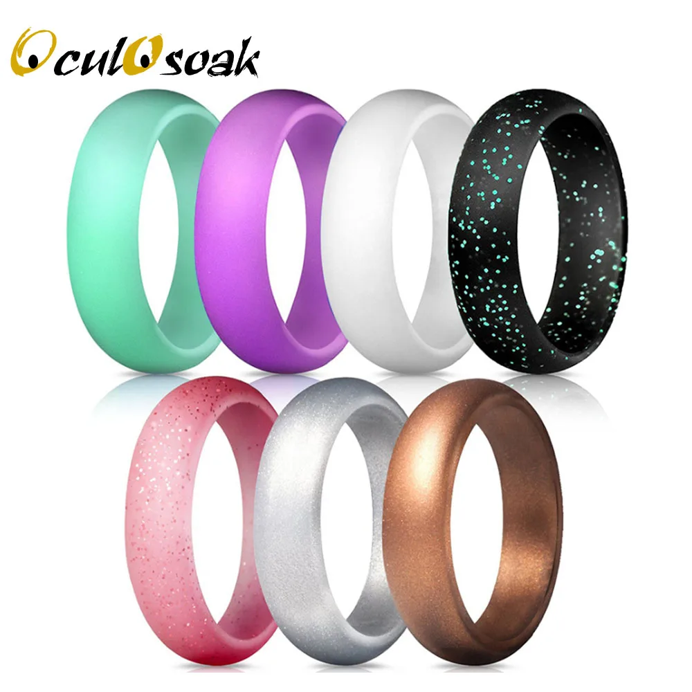 7pcs Hypoallergenic Crossfit Flexible Silicone Ring Sport Food Grade FDA Rubber Finger Rings For Men Women Wedding Rings 2019
7pcs Hypoallergenic Crossfit Flexible Silicone Ring Sport Food Grade FDA Rubber Finger Rings For Men Women Wedding Rings 2019
